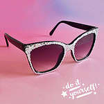 DIY Glitzer-Sonnenbrille / Alte Brille upcyceln