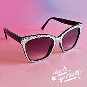 DIY Glitzer-Sonnenbrille / Alte Brille upcyceln
