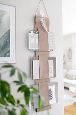 Wandaufbewahrung für Zeitschriften: DIY-Magazinhalter aus Dekostoff