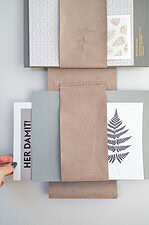 Wandaufbewahrung für Zeitschriften: DIY-Magazinhalter aus Dekostoff
