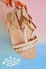 DIY Sandalen verzieren und upcyceln