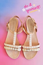 DIY Sandalen verzieren und upcyceln