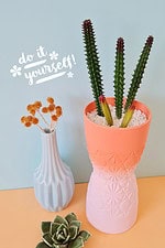 DIY Übertopf aus Trinkgläsern / Alte Gläser upcyceln