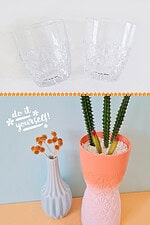DIY Übertopf aus Trinkgläsern / Alte Gläser upcyceln