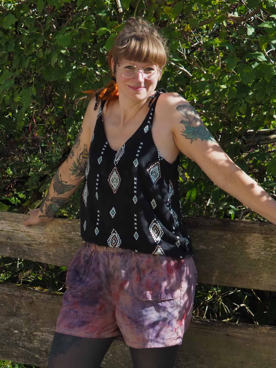 Hose färben mit Konfetti Tie Dye