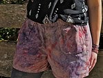 Hose färben mit Konfetti Tie Dye