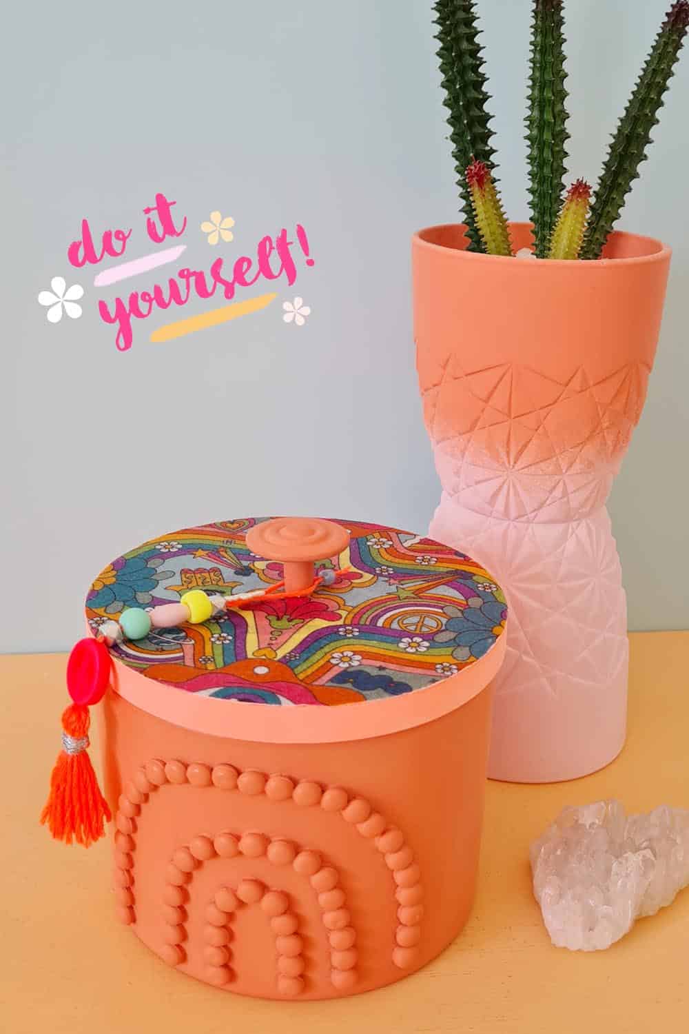Kerzenglas mit Holzdeckel Upcycling / DIY Schmuckdose