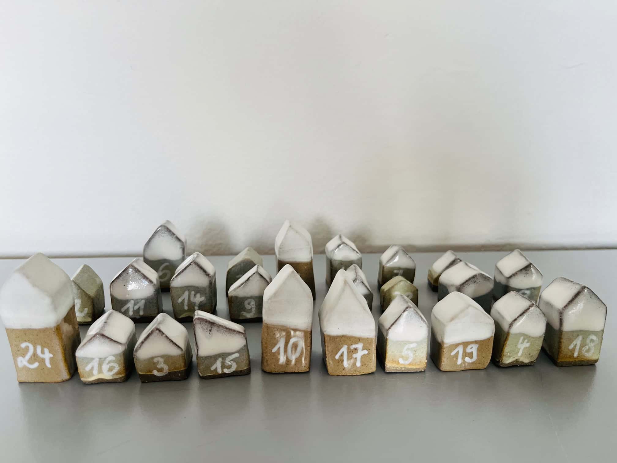 Adventskalender aus Ton