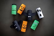 Halloween-Bastelideen mit Klorollen – Kinder basteln Monster, Bonbons und schaurige Laterne