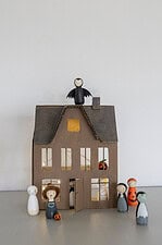 Halloween Deko – Holzstabfiguren und Gespensterspuk-Haus