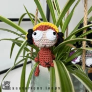 Mama Lauda! - Glubschaugen Affe mit Kopfhörer Amigurumi