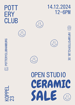 Open Studio Ceramic Sale am 14. Dez. in der Koppel 23 in Hamburg