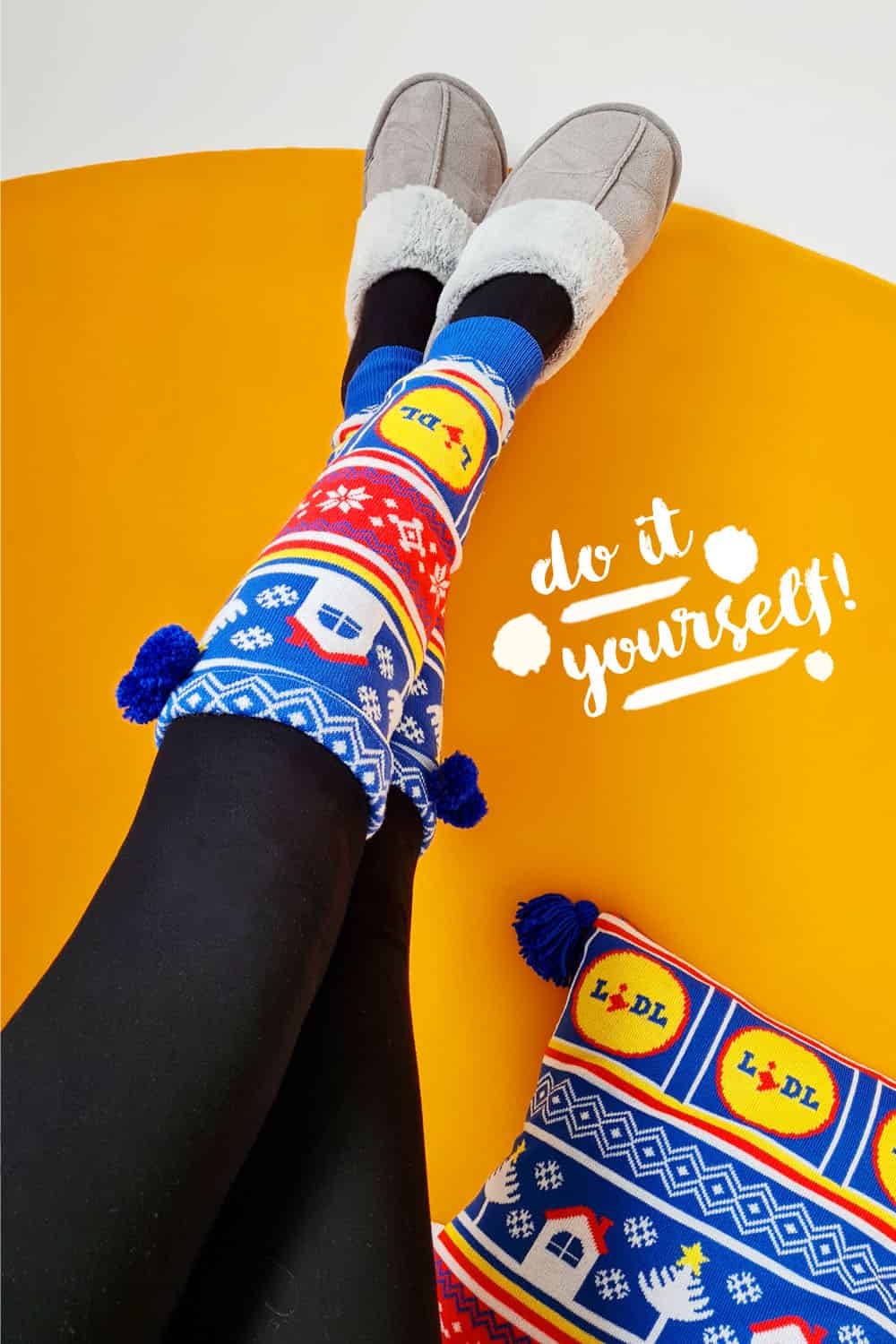 Beinstulpen nähen aus einem alten Pullover / Weihnachtspulli Upcycling