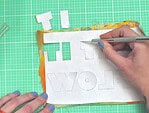 Buchstaben Applikation mit dem Plotter