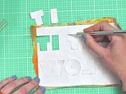 Buchstaben Applikation mit dem Plotter