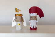DIY Weihnachtsdeko aus Klorollen basteln – Engel, Weihnachtsmann, Nikolaus und mehr!