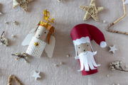 DIY Weihnachtsdeko aus Klorollen basteln – Engel, Weihnachtsmann, Nikolaus und mehr!