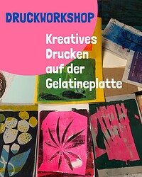Drucken mit der Gelatineplatte in Hamburg Altona