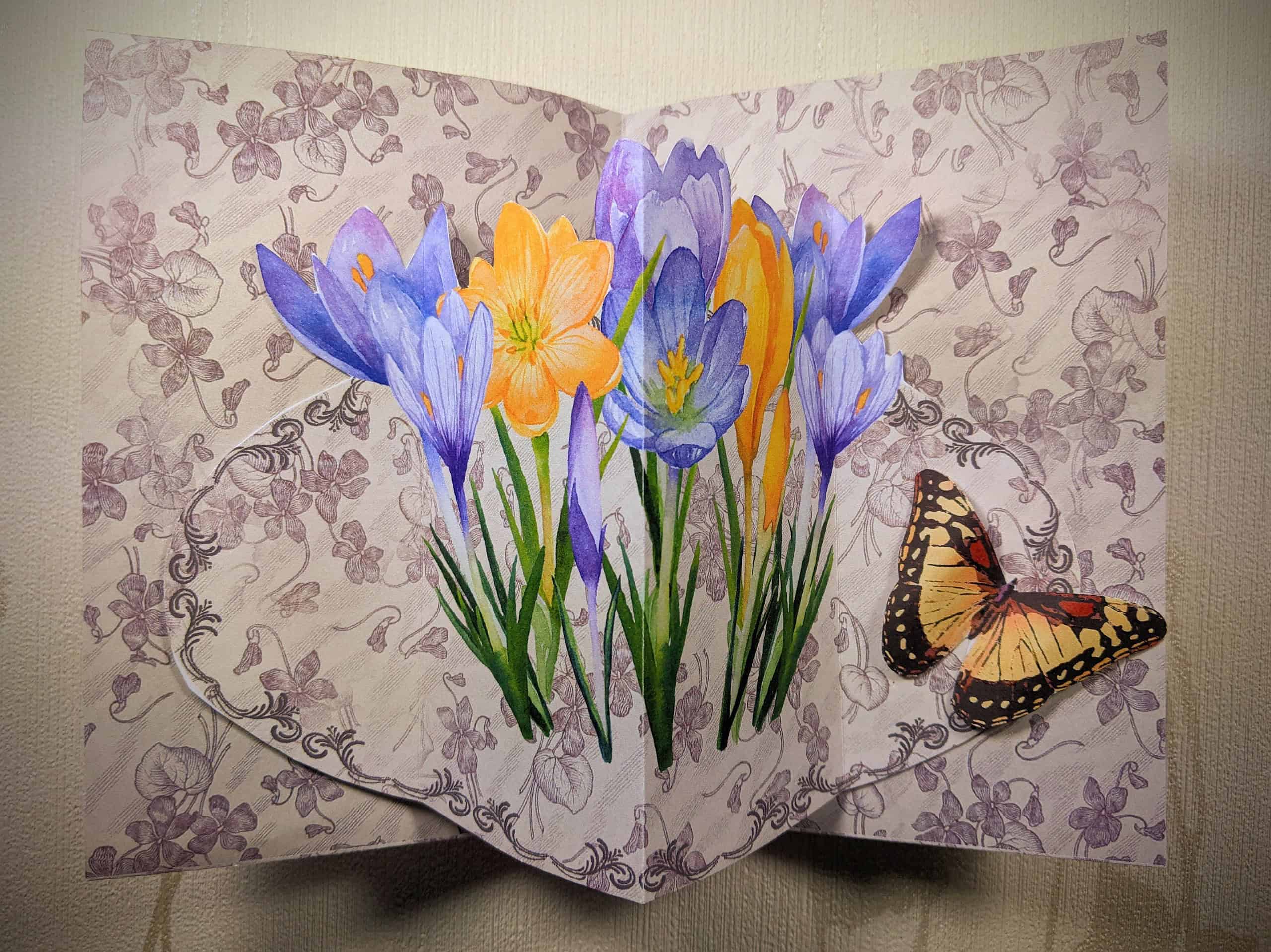 Eine frühlingshafte Pop-up Karte für Ostern