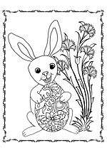 Ausmalbild Osterhase