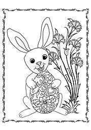 Ausmalbild Osterhase