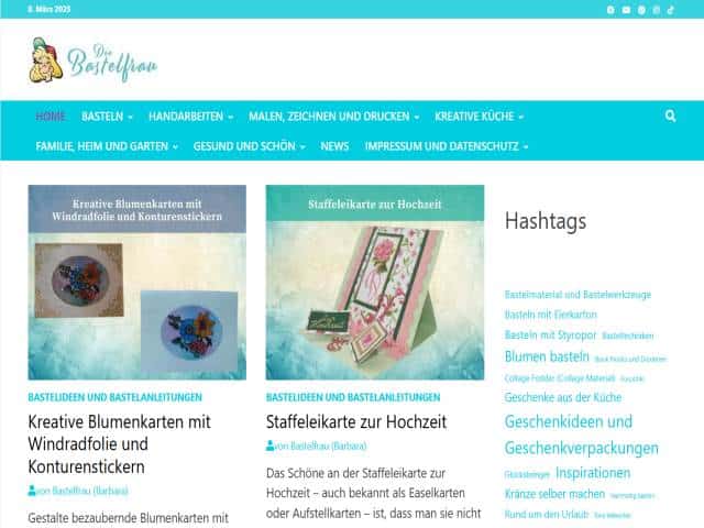 Bastelfrau – 26 Jahre kostenlose Bastelideen und DIY-Anleitungen
