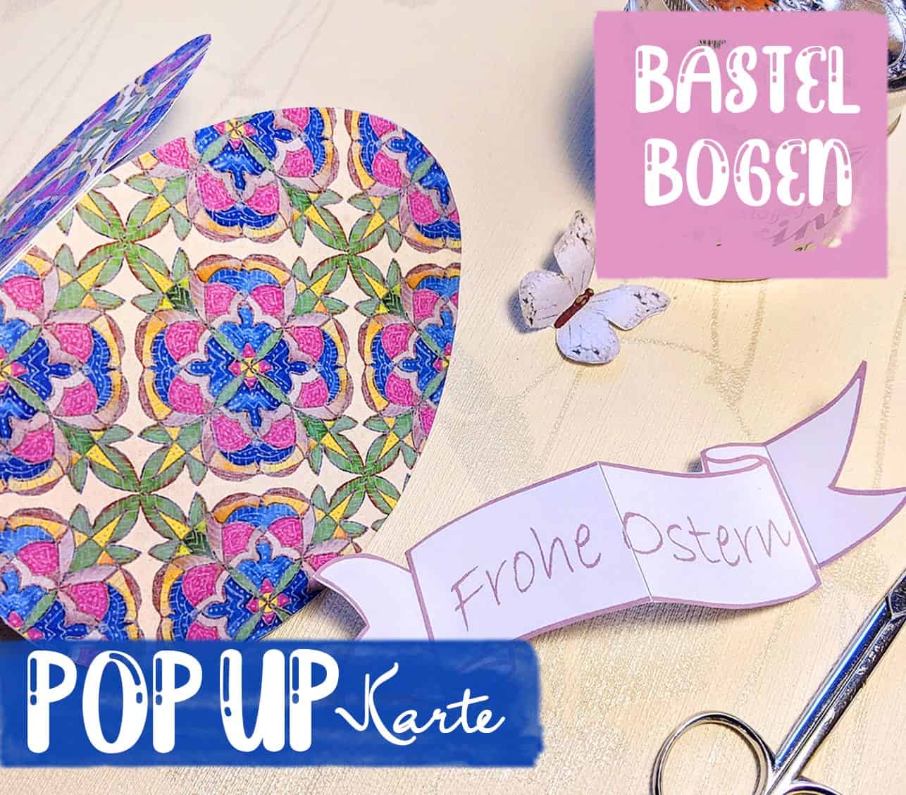 Ein Osterei als Pop-up Karte basteln
