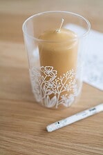 Glasmalerei: Vasen mit Kreidemarker bemalen