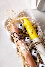 Kerzen färben als Ostergeschenk: Hasen und Küken Kerzen basteln