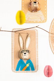 Osterdeko aus Eierkarton basteln – Osterhasen Galerie