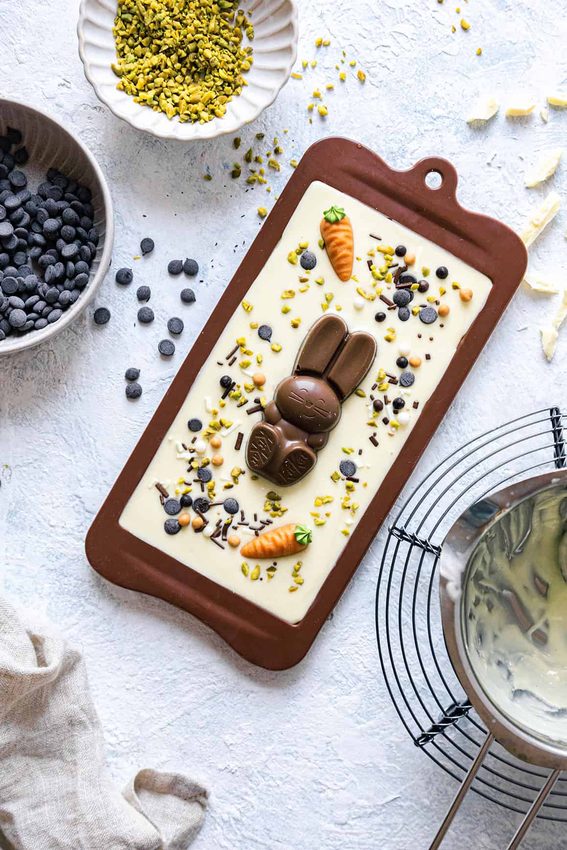 Ostergeschenk Idee: Osterhasen Schokolade selbst machen