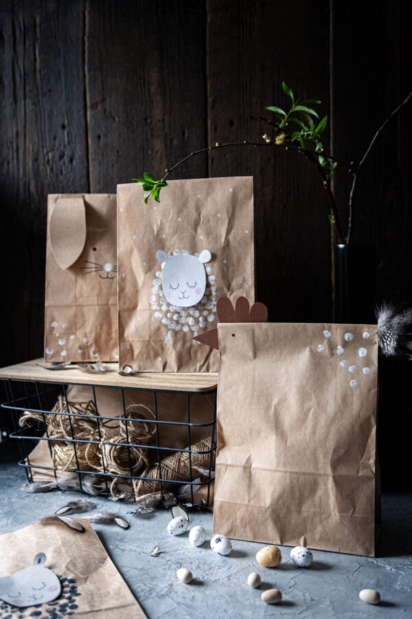 Ostergeschenke verpacken – 3 schnelle DIY-Ideen mit Papiertüten