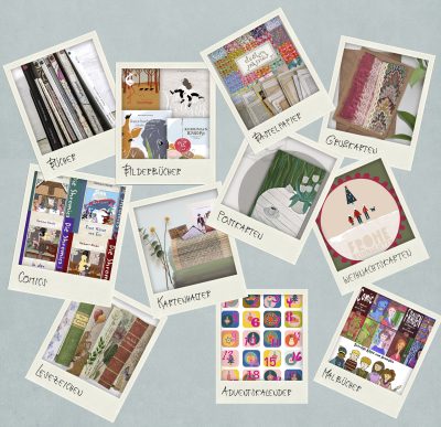 Schön illustrierte Taschenbücher mit Poesie und Kurzgeschichten, Bilderbücher, Comics, feine Papeterie, Malbücher und Bastelmaterial - Ulli Verlag