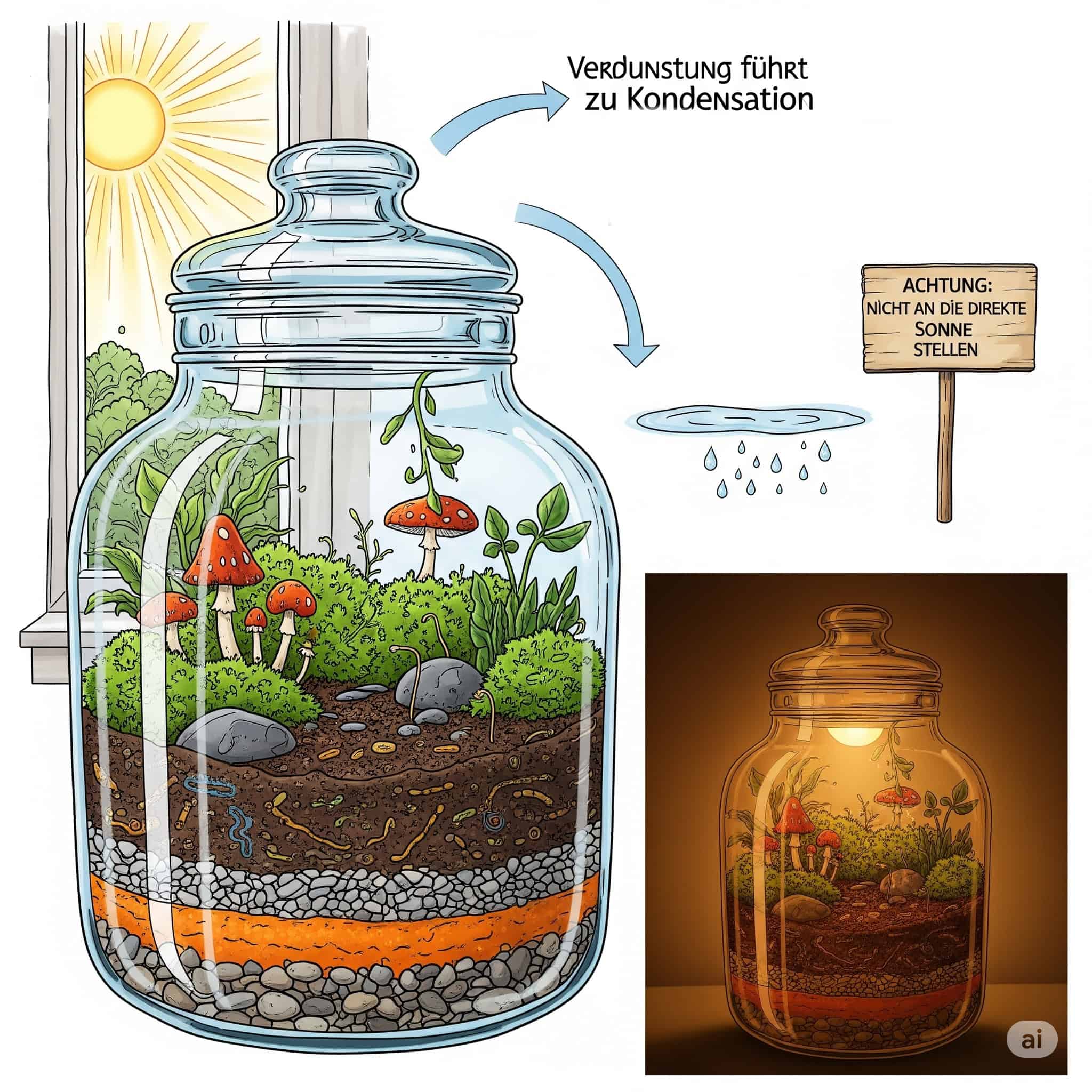 Mini-Dschungel im Glas: So machst du deinen eigenen Flaschengarten