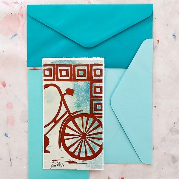 Linoldruck-Postkarten in Bremen/Oldenburg