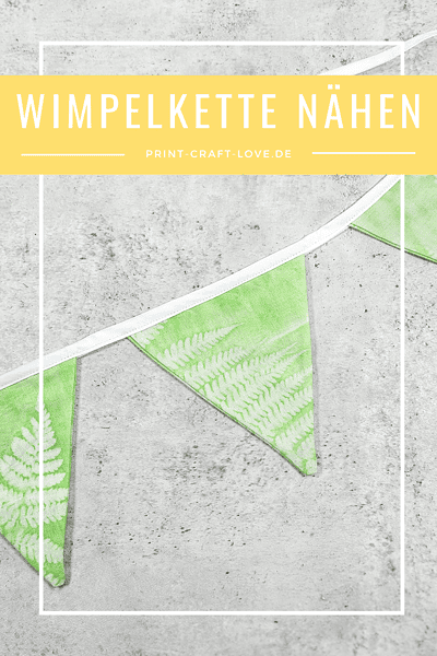 Einfache Wimpelkette nähen – DIY Anleitung für Anfänger