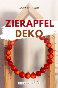 Moderne Herbstdeko für den Hauseingang mit Zieräpfeln – einfach & natürlich selbst gemacht