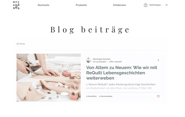 Blog über Handarbeit, Quilting, Interior Design | Ney and Niq