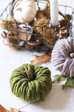 Kürbis basteln mit Wollkordel – einfache DIY-Herbstdeko selbst machen