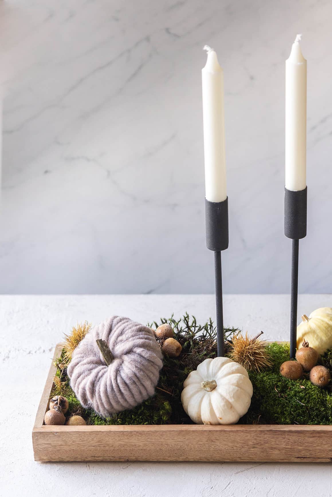 Kürbis basteln mit Wollkordel – einfache DIY-Herbstdeko selbst machen