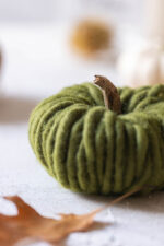 Kürbis basteln mit Wollkordel – einfache DIY-Herbstdeko selbst machen