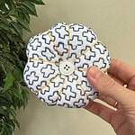Sashiko in Farbe: Buntes Nadelkissen sticken