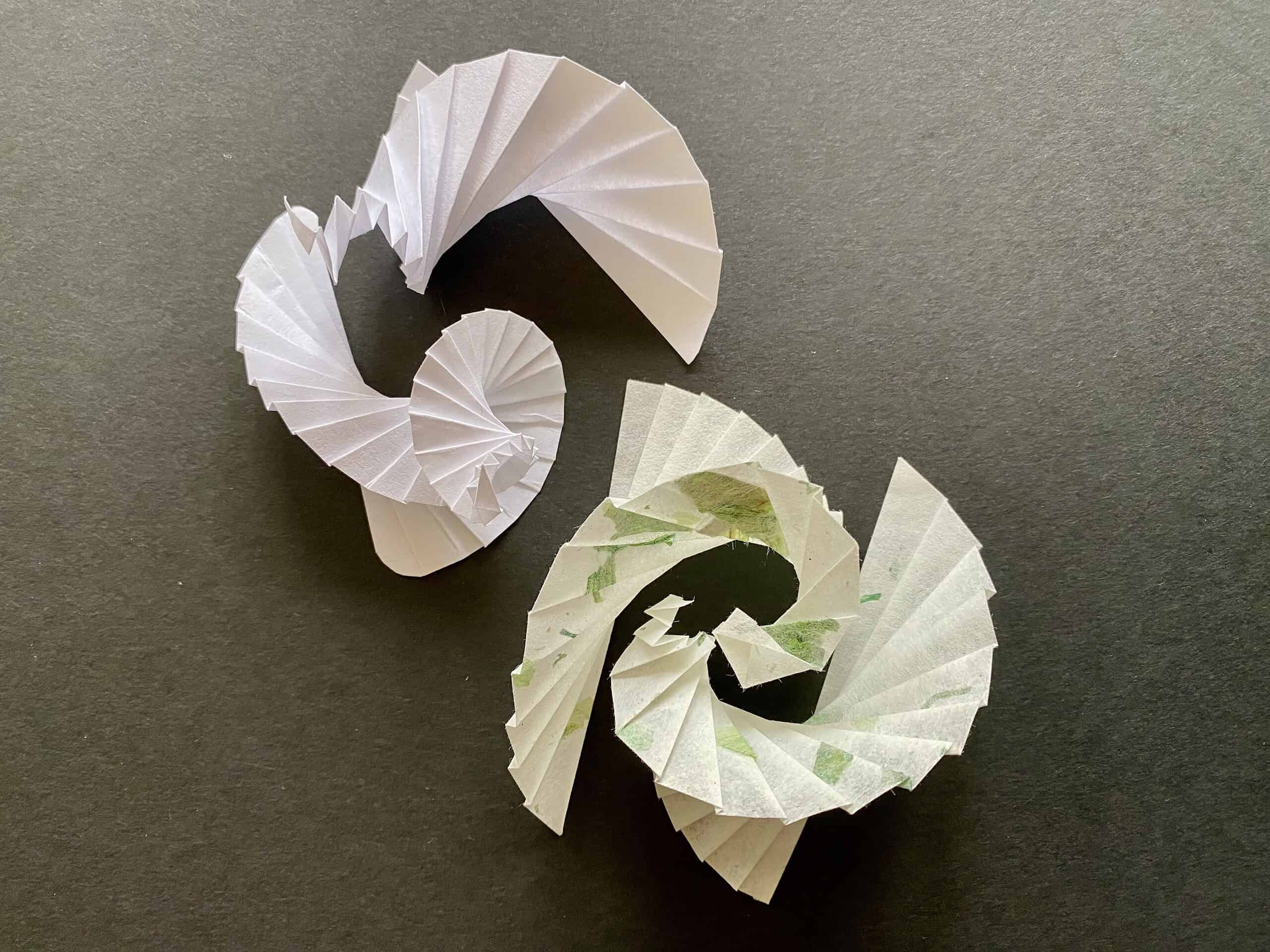 Workshop Spiralfaltungen in Papier