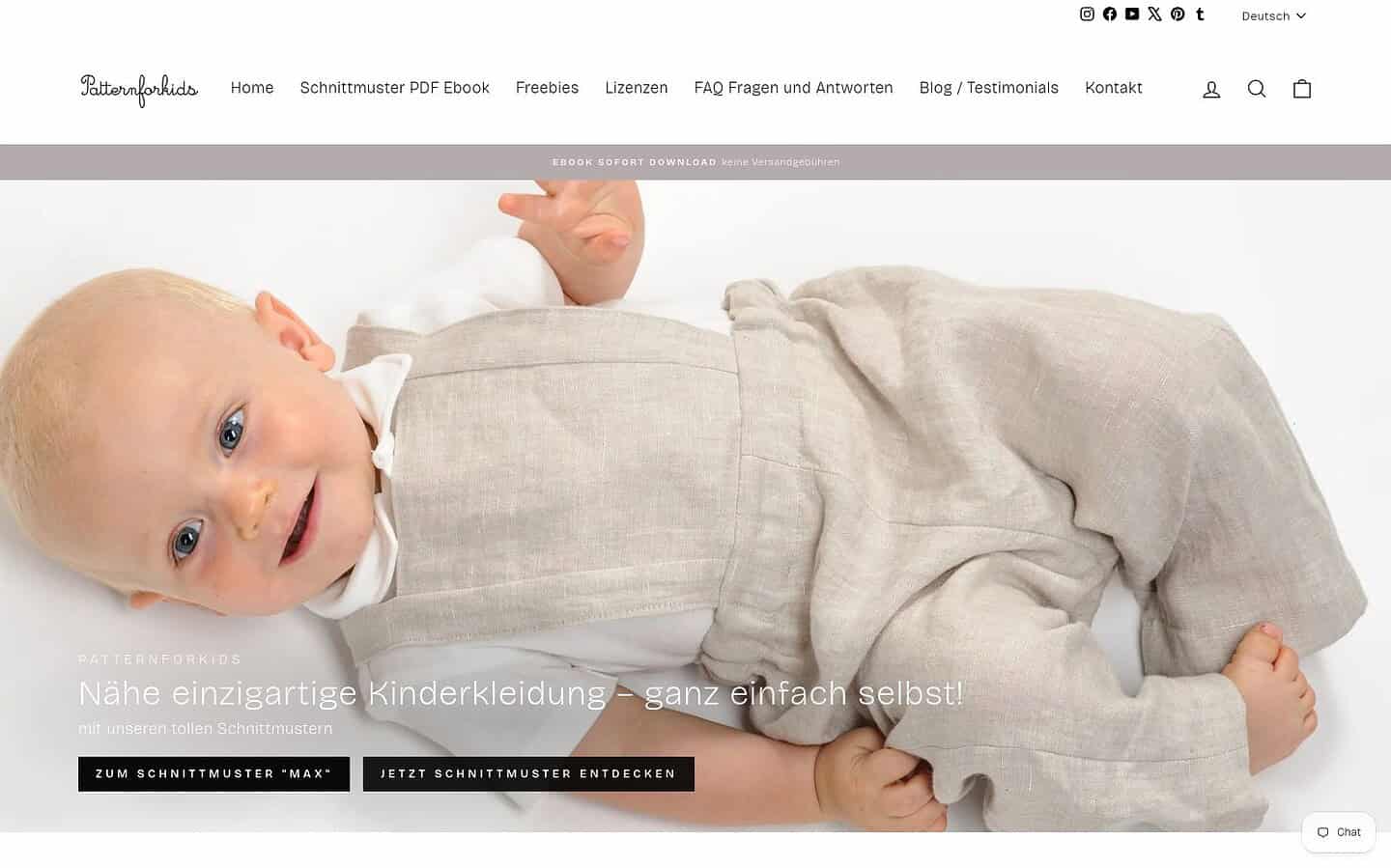 Schnittmuster Baby & Kinder – Patternforkids – einfach nähen (PDF)