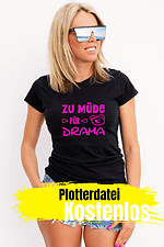 Geschenkidee: Statement T-Shirt mit Plotter & freebie Datei