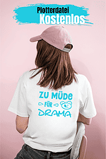 Geschenkidee: Statement T-Shirt mit Plotter & freebie Datei