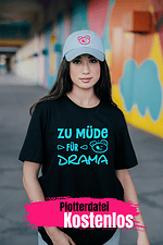 Geschenkidee: Statement T-Shirt mit Plotter & freebie Datei