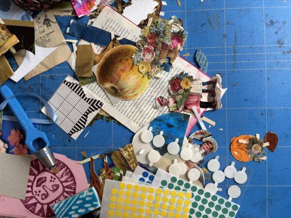 Collagen gestalten – Kreativ mit Papier und Farbe