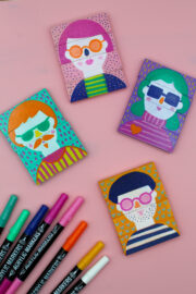 Puzzle aus Jenga Steinen