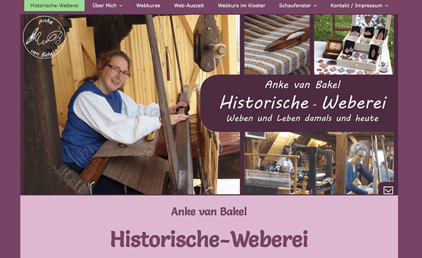 Anke van Bakel Historische Weberei